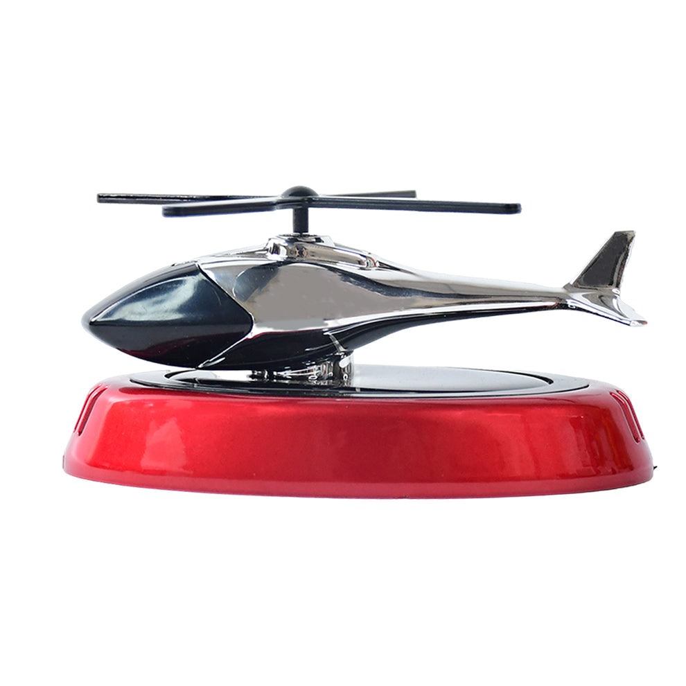 Solar-Powered Rotating Helicopter Car Air Freshener | Dashboard Perfume Diffuser with Smooth 360° Rotation